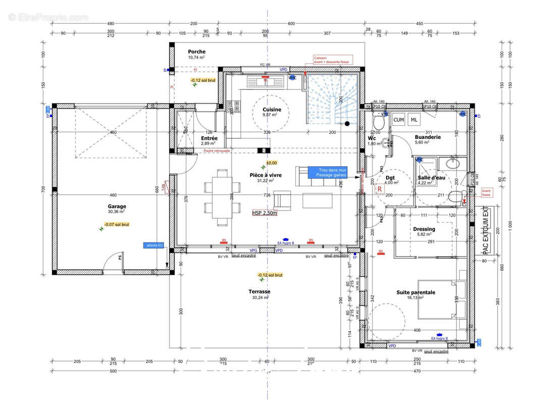 Maison à BONREPOS-SUR-AUSSONNELLE