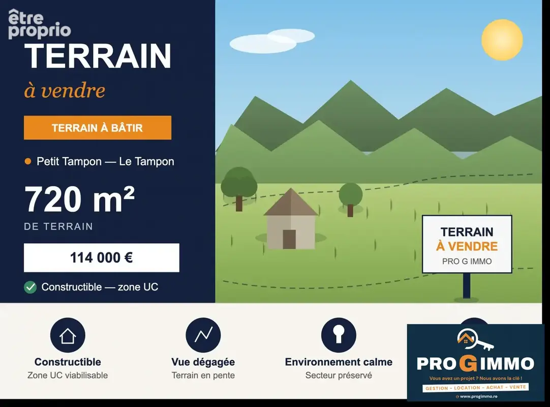 Terrain à LE TAMPON