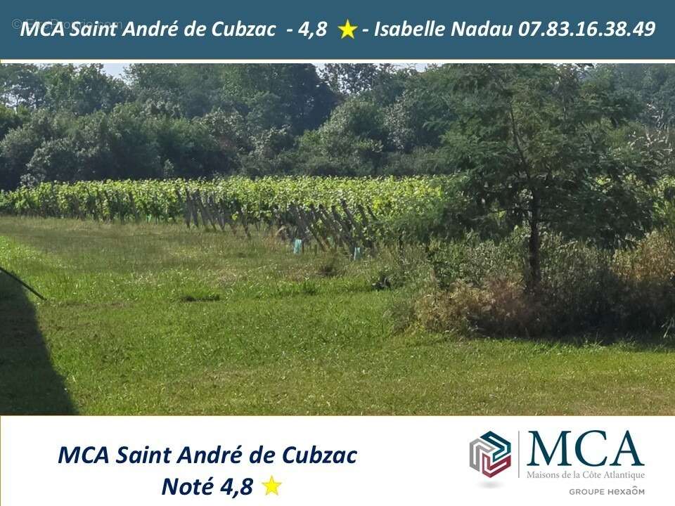 Terrain à SAINT-ANDRE-DE-CUBZAC