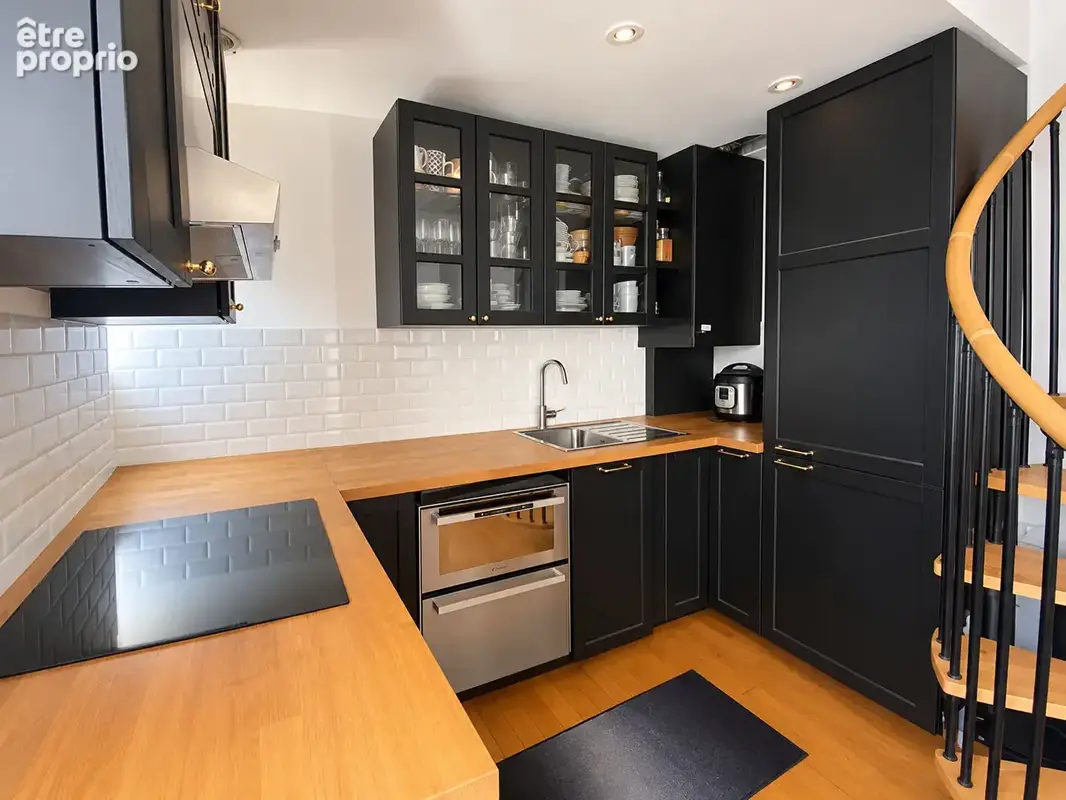 3P 2chbres+ bureau en Duplex 52m² - photo 3