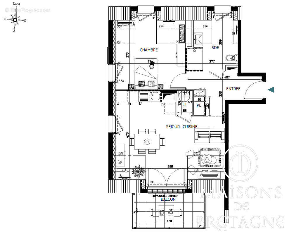 Appartement Type 2 à  Pont Aven proche centre - photo 2