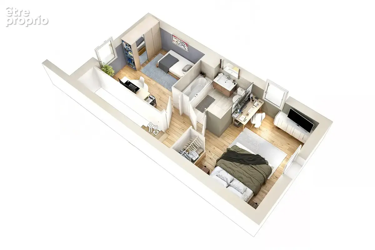 Maison 2 chambres avec jardin, terrasse et parking - photo 2