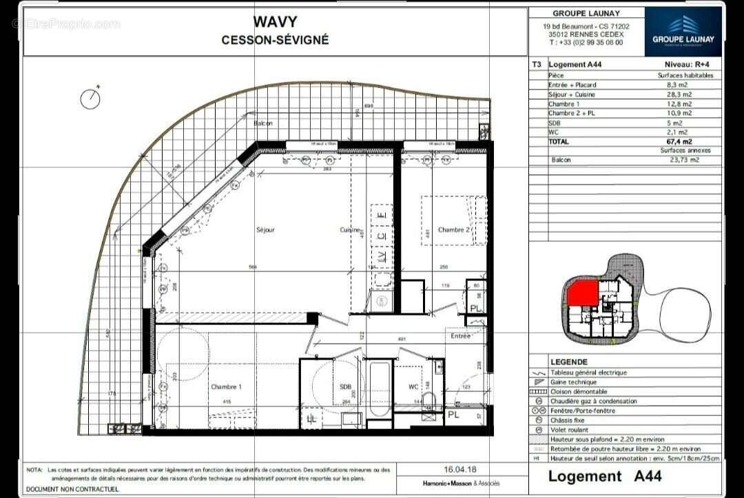Appartement à CESSON-SEVIGNE