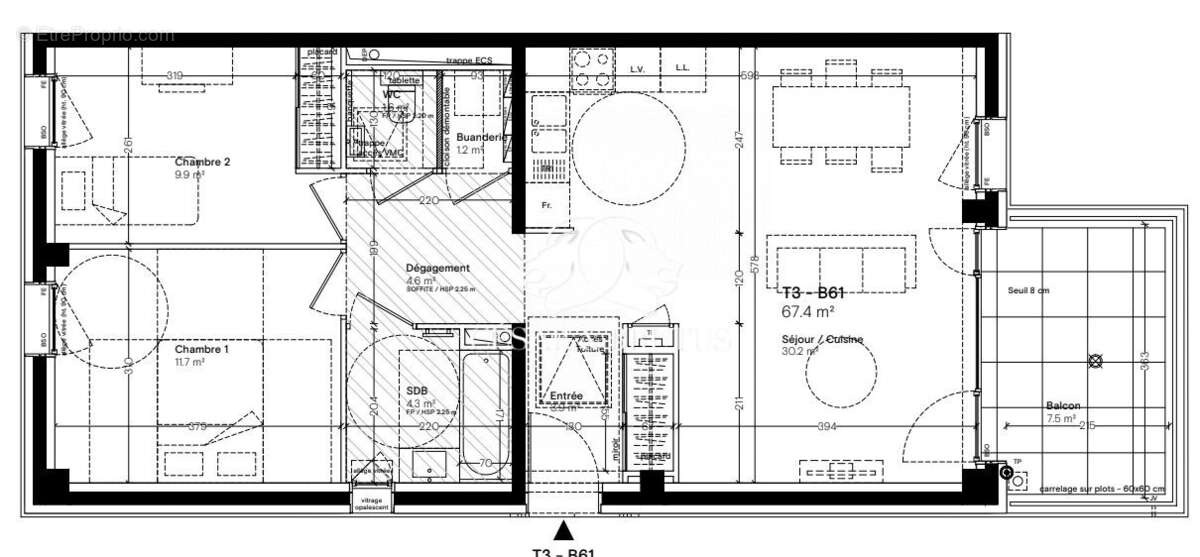 Appartement à LYON-7E