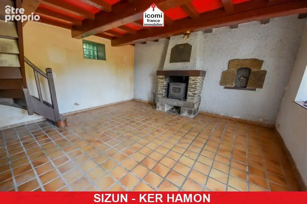 Finistere - sizun (29450) - a vendre - maison ancienne t3 de 61m² - 2 chambres - beau potentiel locatif sur terrain de 600m² - photo 4
