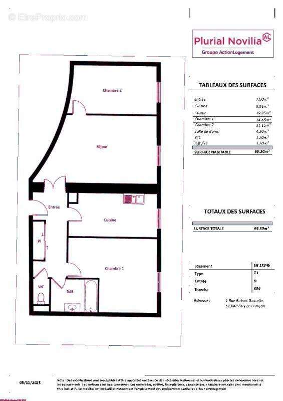 Appartement à VITRY-LE-FRANCOIS