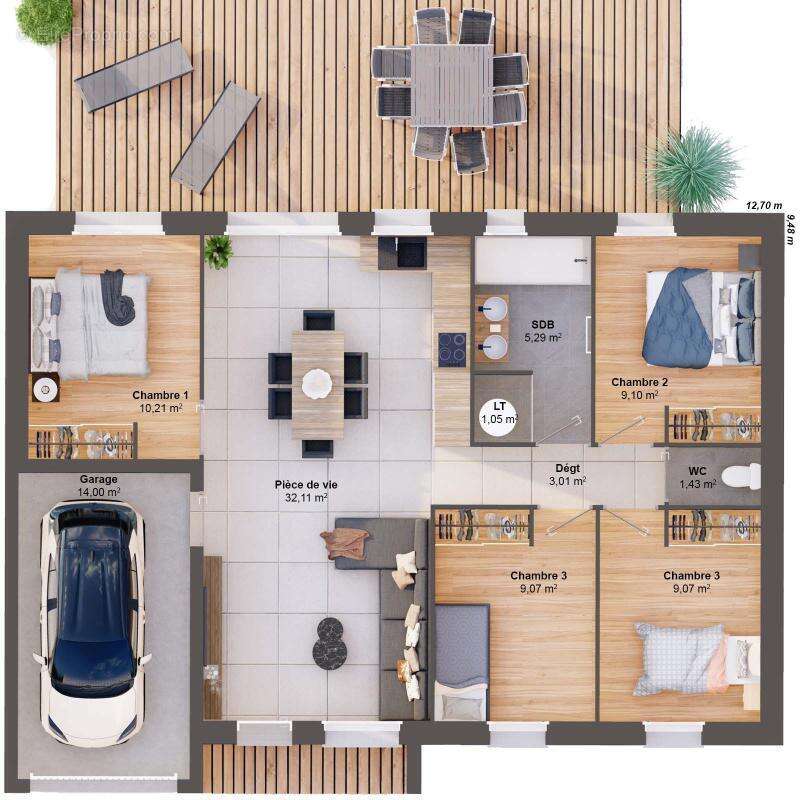 Maison à LA RUE-SAINT-PIERRE