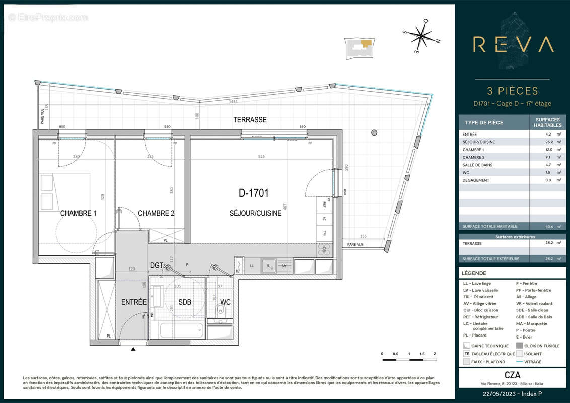 Nice - appartement neuf 3 pieces dernier etage avec terrasse vue mer et parking privatif - photo 4