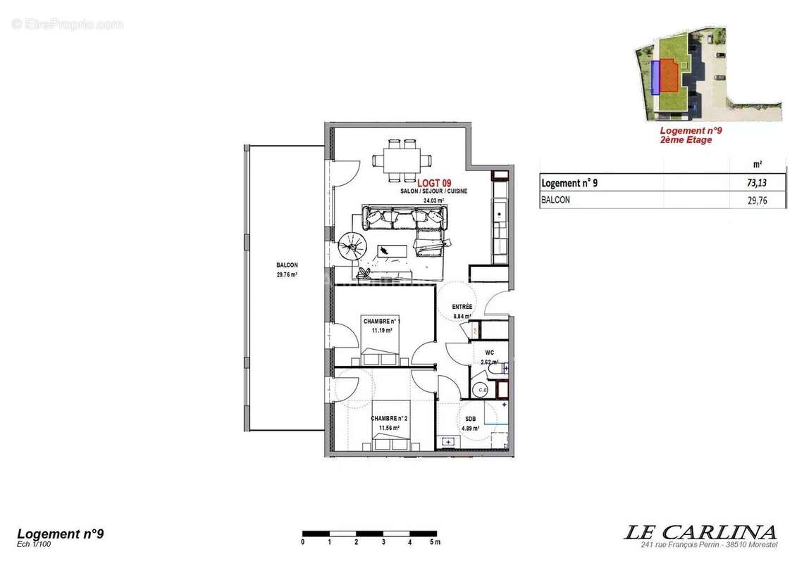 Appartement à MORESTEL