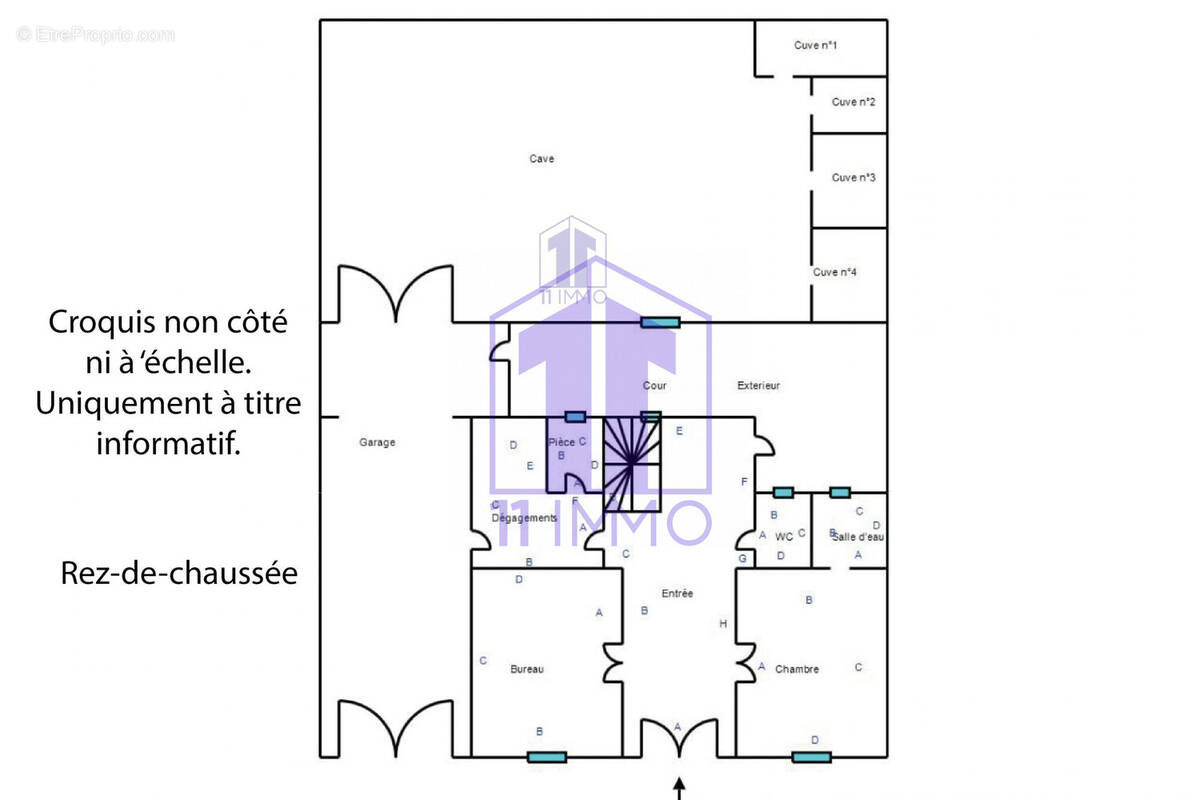 Croquis RDC - Maison à SAINT-LAURENT-DE-LA-CABRERISSE