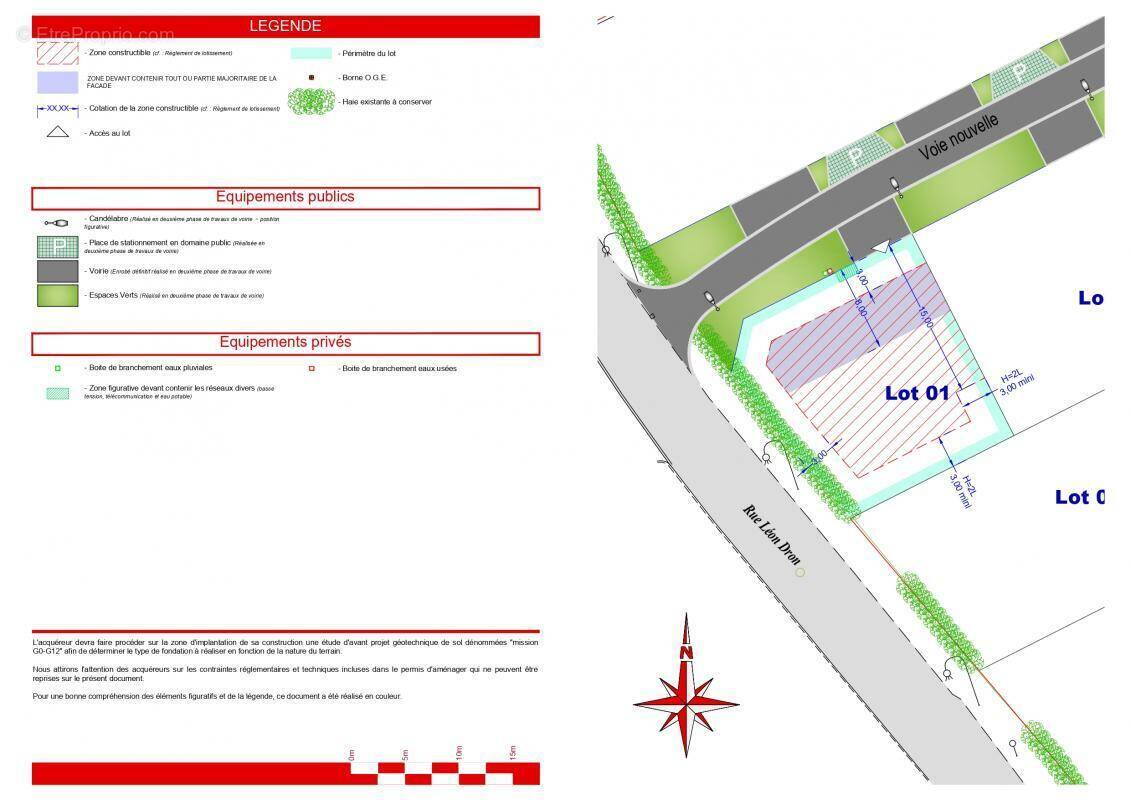 Terrain à LOON-PLAGE