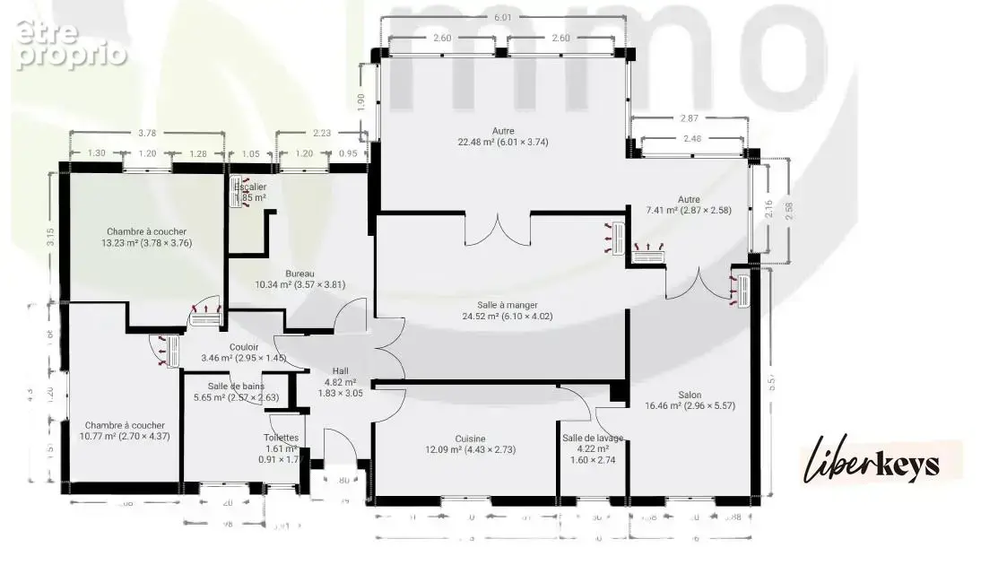 Grande Maison 263 m² Composée de 2 appartements indépendants  sur un terrain plat de 820 m² - photo 2