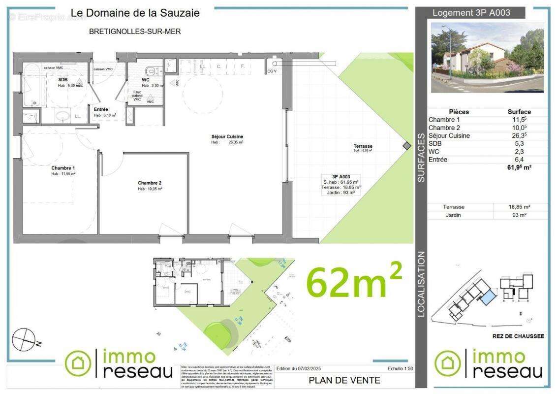 Appartement à BRETIGNOLLES-SUR-MER