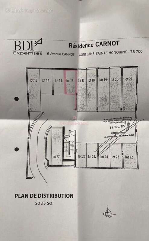 Parking à CONFLANS-SAINTE-HONORINE