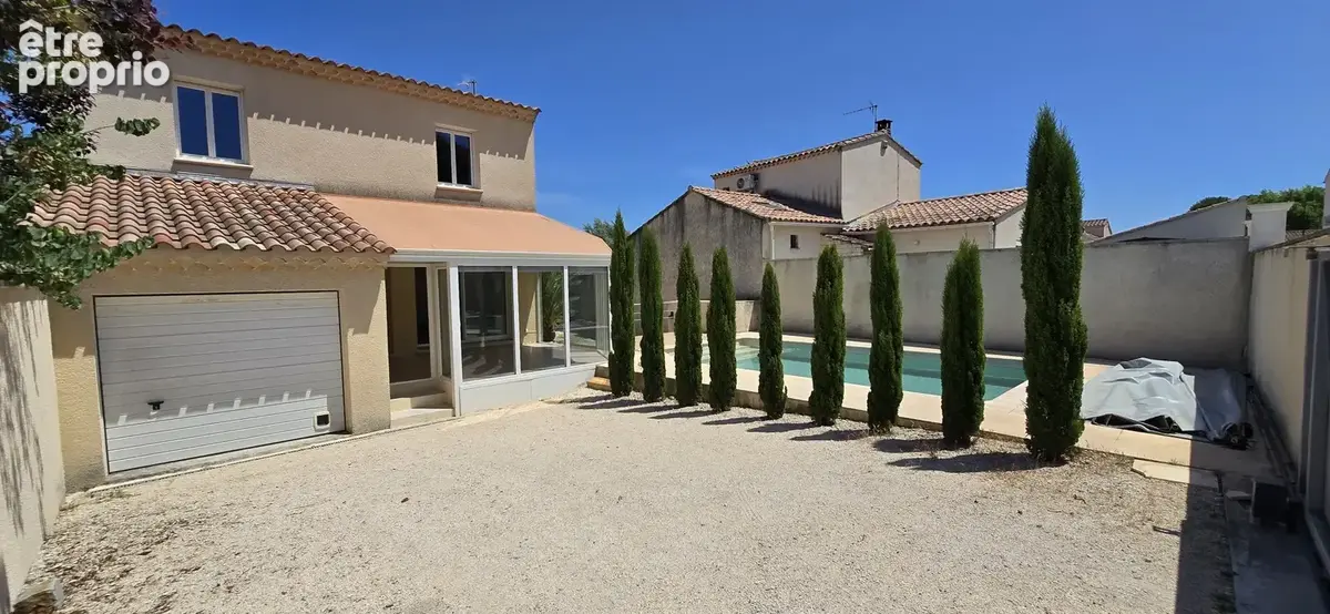 Colline impasse au calme villa  t4/5 sh 102 m2 3 ch veranda alu terrain 350 m2 piscine 7 x 4 m - photo 2