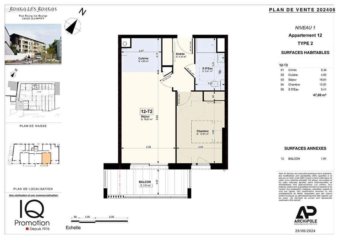 Appartement à QUIMPER