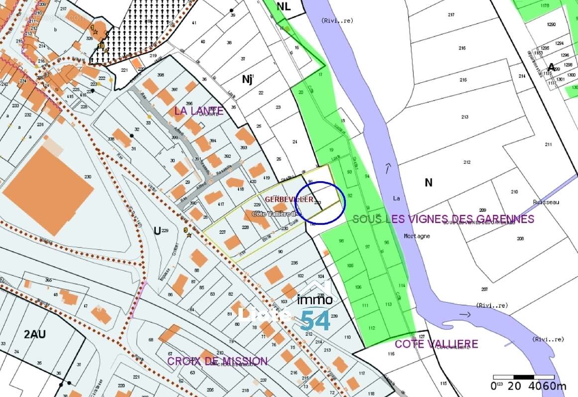 Terrain à GERBEVILLER