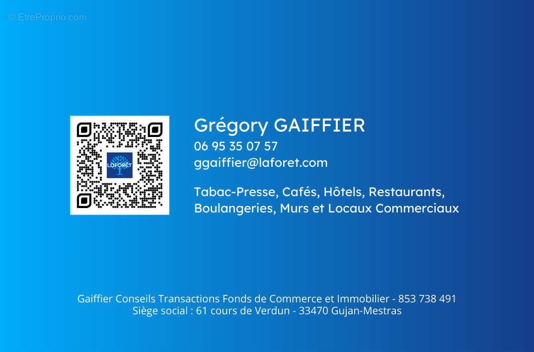 Commerce à BORDEAUX