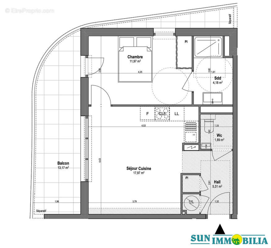 Appartement à VILLENEUVE-LOUBET