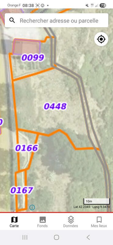 Terrain à PIETRASERENA