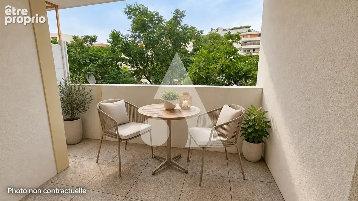 Montpellier euromédecine  studio avec terrasse et parking - photo 2