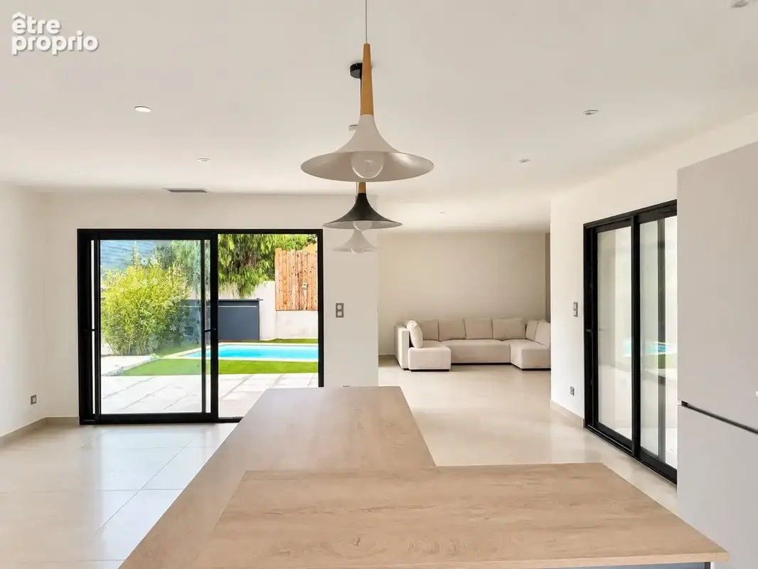 Une villa contemporaine avec piscine, en 4 faces, a perpignan sud - photo 4