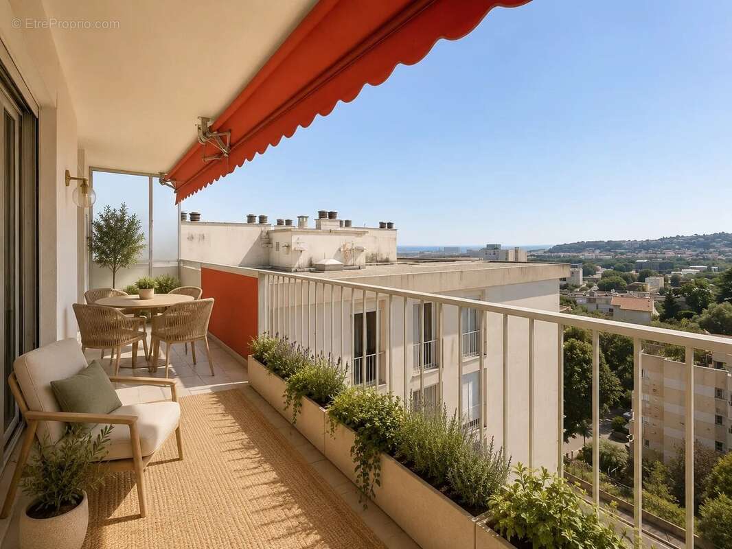 Nice ouest – sainte-marguerite – 4 pièces – terrasse – vue mer – parking – cave - photo 19