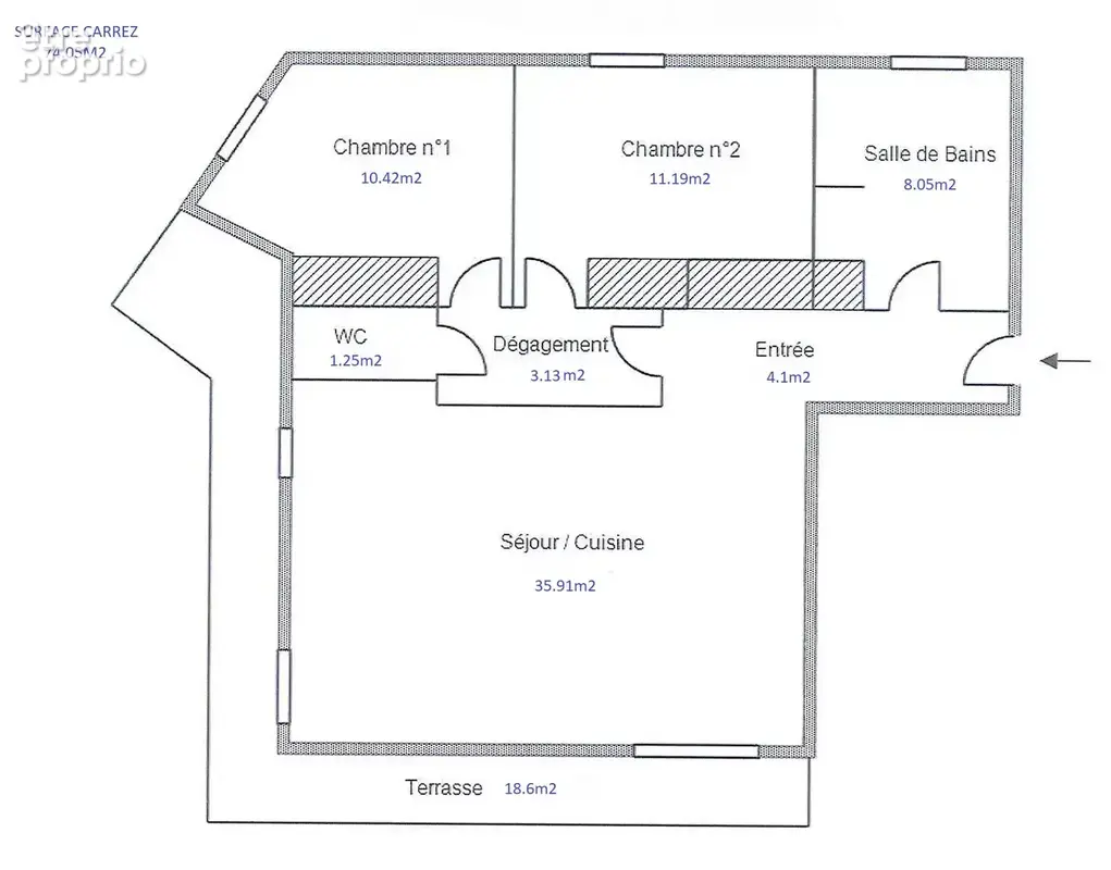 Superbe T3 - Loggia - Grand Garage - Proche Arènes et Gare. - photo 12