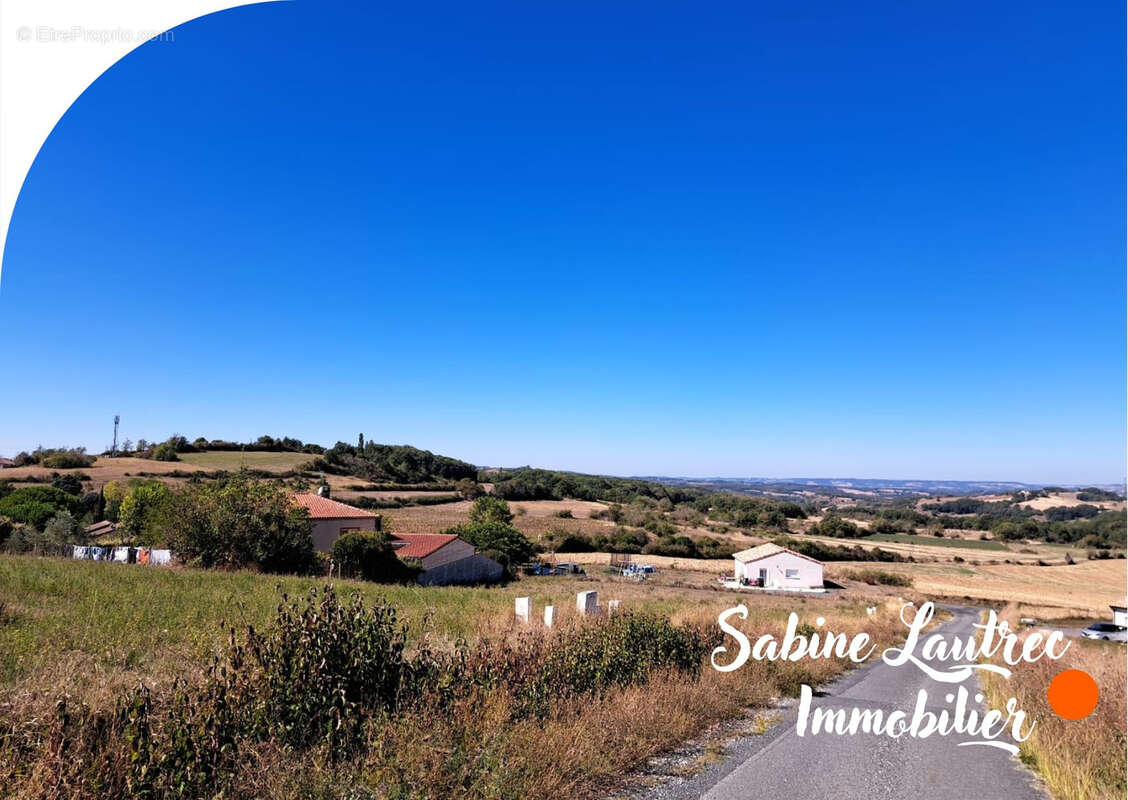 terrain sur les hauteurs de Lautrec - photo 2