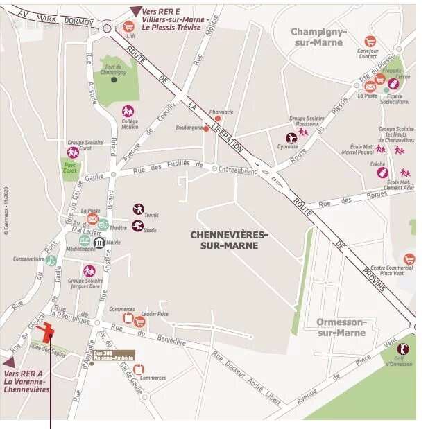 Maison à CHENNEVIERES-SUR-MARNE