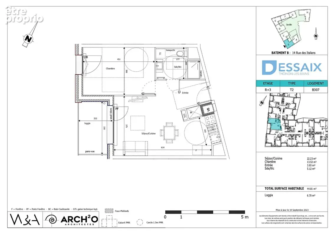 THONON LES BAINS - Appartement T2 -  44.81m² - photo 7