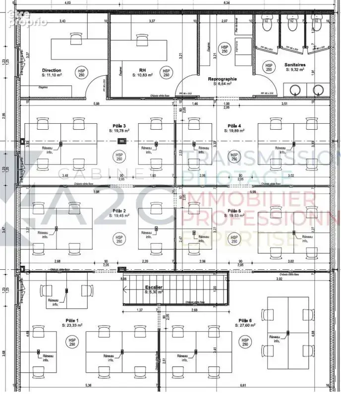 À vendre  ensemble immobilier professionnel denviron 936 m² - photo 7