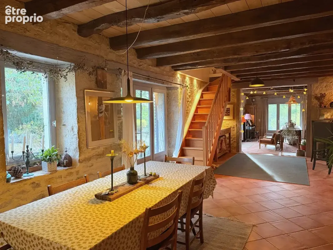 Magnifique grange en pierre rénovée, 4 chambres et piscine chauffée, près de Labastide-Murat - photo 6