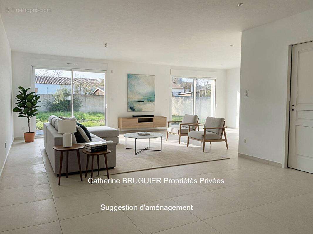 Plain pied de 114 m2 -  3 chambres- garage - grand jardin clos- quartier résidentiel - photo 6