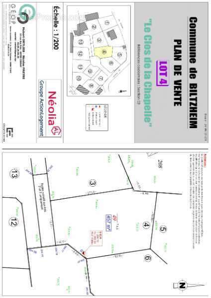 Terrain à BILTZHEIM