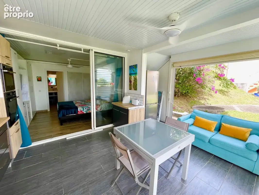 Anse des rochers : 1/4 villa t2 rdc de 35,37 m2 meuble citerne acces plage et piscine - photo 6