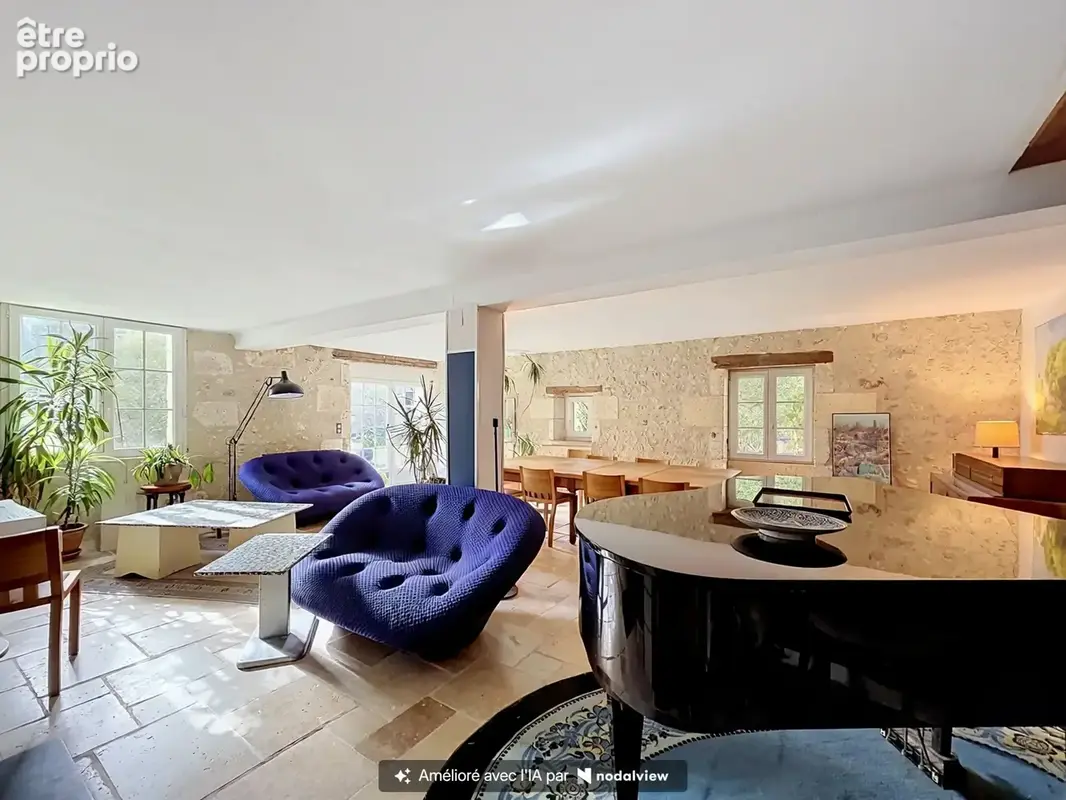 Propriété de charme en Sud Charente   428m2 habitables, 1,6 hectare et vue remarquable. - photo 4