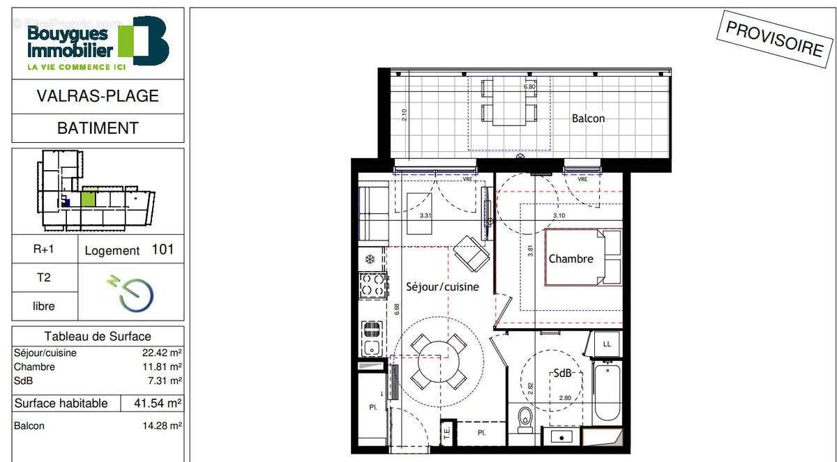 Appartement à VALRAS-PLAGE