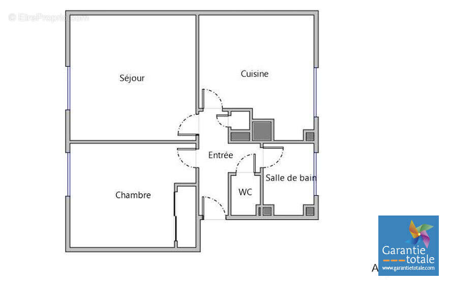 PLAN  - Appartement à MONTREUIL