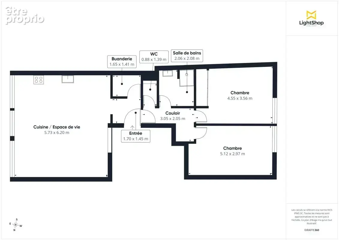 Superbe appartement T3 avec parking et prestations haut de gamme - Rue de Vincennes, Bordeaux - photo 14