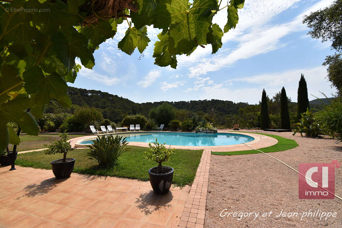 Pierrefeu-du-Var  Maison 220 m²  5 chambres  Piscine  Dépendance Terrain de 11 500 m²  Vue dominante - photo 3