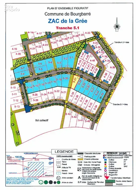 A VENDRE - Agence GIBOIRE - en EXCLUSIVITÉ - Terrain à bâtir de 347 m² - BOURGBARRÉ - Rennes métropole - photo 2