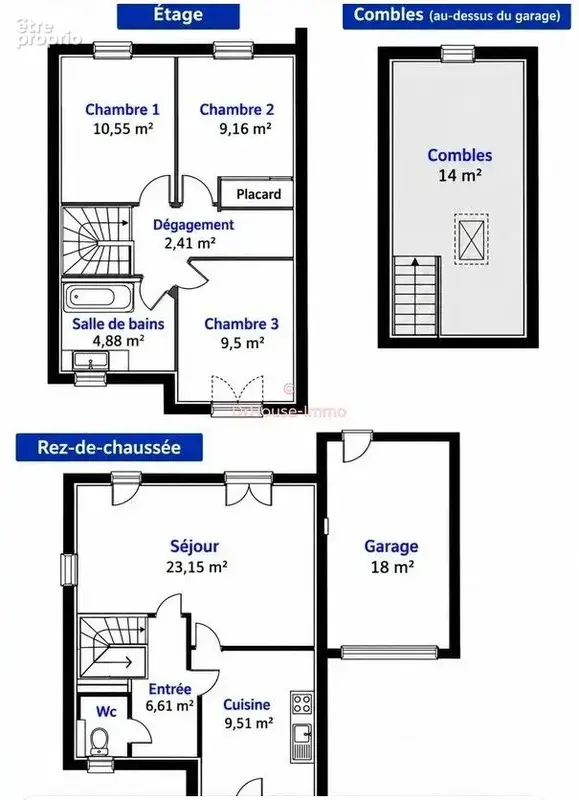 Maison 4 pièces 80 m² à vendre à Emerainville (77184) - photo 9