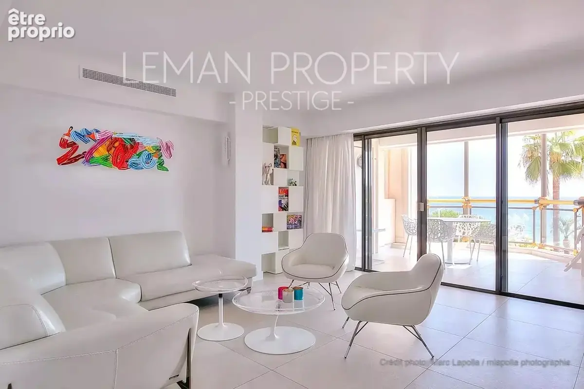Cannes - croisette - vente 4 pièces 121 m2 - terrasse 16,50 m2 - photo 3