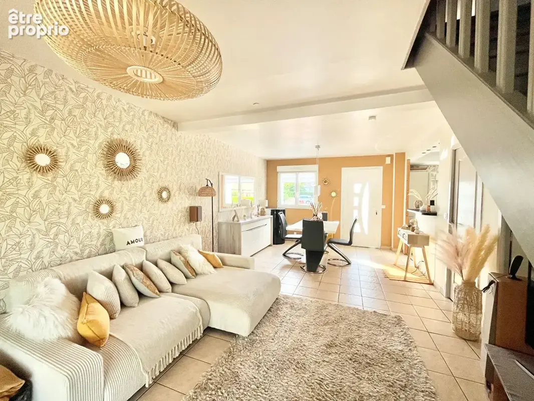 Maison Hérouvillette à vendre 5 pièce(s) 100.4 m2 - vie de plain pied - 3 chambres - véranda '- terrain 586 m² - photo 7