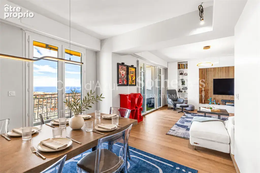 Nice, appartement rénové avec deux terrasses et panorama sur la Méditerranée - photo 4