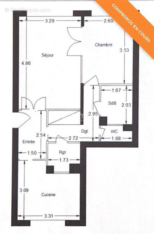 Appartement à CHILLY-MAZARIN