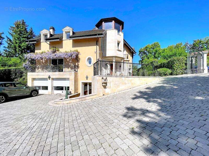 Maison_de_maitre_Cessy_pierre_ de_Bourgogne_immobilier_maison_à_vendre_grande_parcelle_architecture_fer_forgé_acheter_habiter_se_loger_luxe_proximité_Suisse_emplacement_et_stratégique_immo_proleman - Maison à CESSY