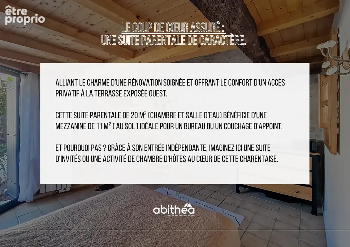 Charentaise rénovée  possibilité 3 chambres  280m2 de terrain clos  - photo 8