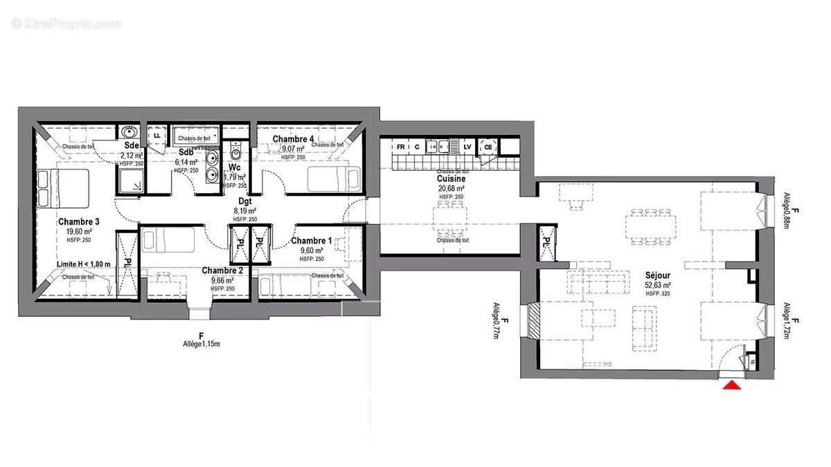 Appartement à FONTAINEBLEAU